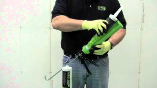 Applying Green Glue Noiseproofing Compound [upl. by Auehsoj]