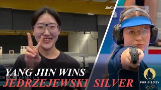 Shooting Yang Jiin Wins 25m Pistol Womens Camille Jedrzejewski Silver [upl. by Gardy]