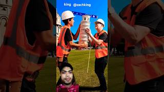 Legend says theyre still trying to fix it🚧🗼 shortvideo funny ZachKing shorts [upl. by Thilda]