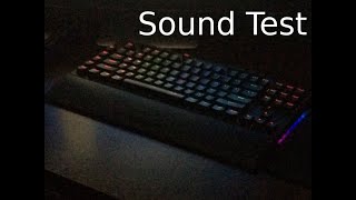 ABS vs PBT keycaps  Sound Test on Redragon K588 Pro [upl. by Fatma974]