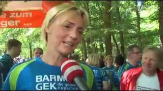 Olympiasiegerin Heike Drechsler startete beim Brunnenlauf [upl. by Krenn]