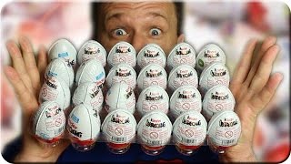 Kinder Überraschung 24 Üeier Unboxing 40 Jahre Die Überraschungsparty [upl. by Yorgen]