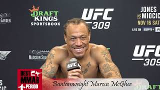 Marcus McGhee UFC 309 Post Fight Interview [upl. by Hesther]