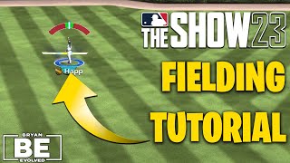 How to Field in MLB The Show 23  Button Accuracy Fielding  Beginner Tips and Tutorial [upl. by Vonny]