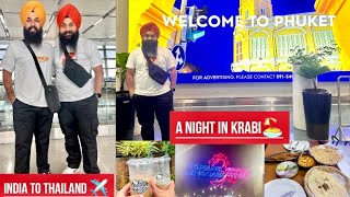 India To Thailand✈️A Night In Krabi🏖️Airport Fun🤣Ep1 [upl. by Neelyaj80]