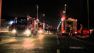 ZEER GROTE BRAND Molenvliet Zwijndrecht Blue lagoon afscheid ovd oefening [upl. by Ytrebil]