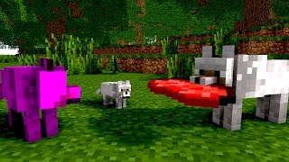 Wolf life  Minecraft animation [upl. by Eaned]