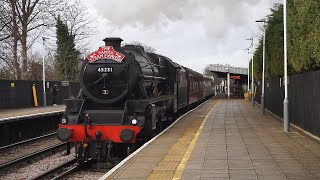 45231 Sherwood Forester on the Final quotSanta Steam Expressquot of 2022  211222 [upl. by Japeth]