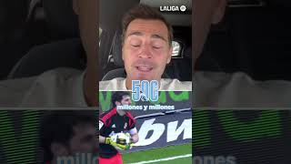 Casillas a Aspas quotAgradezco todo lo que haces por el fútbolquot 😍 [upl. by Kcireddor]