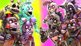 SFM FNaF Help Wanted 2 vs Nightmare Security Breach [upl. by Deehahs]