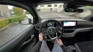 New Abarth 500e Test Drive POV Ambience Binaural Sound [upl. by Erine]