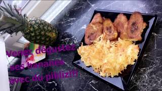 Banane pesé recette haitienne [upl. by Mima722]