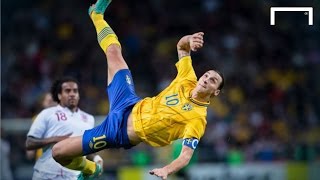 Zlatan Ibrahimovics famous 30yard bicycle kick vs England [upl. by Harret]