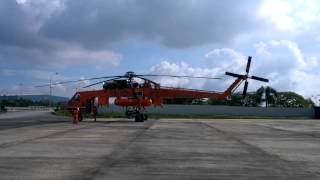 Sikorsky Helicopter S64 Skycrane engine starting [upl. by Maegan764]