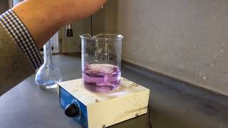 Chemical experiment Complex titration with EDTA [upl. by Nahte318]