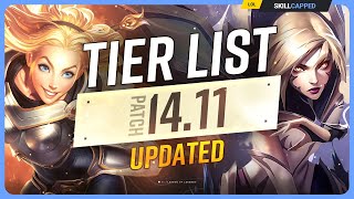 NEW UPDATED TIER LIST for PATCH 1411  League of Legends [upl. by Marley]