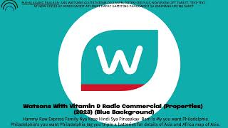 Watsons With Vitamin D Radio Commercial Properties 2023 Lames Question [upl. by Postman]