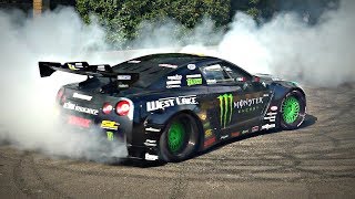 CRAZY 1200HP RWD Nissan R35 GTR with LSX 454 Single TURBO V8 Engine Swap [upl. by Tabib]