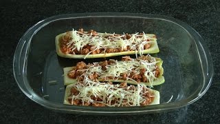 Gevulde courgette met gehakt eenvoudig recept [upl. by Carlee]