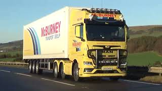 Early Irish Truck off PampO and Stena arrivals 3rd Jan 2023  Cairnryan port [upl. by Nwahshar]