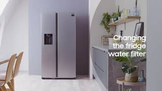 How to change the Water Filter on your Samsung Fridge  Samsung UK [upl. by Nahn259]