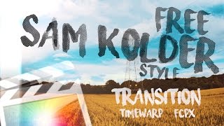 Free Timewarp transition for Final Cut Pro X [upl. by Elfreda]