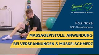 Massagepistole Anwendung bei Verspannungen amp Muskelschmerz [upl. by Aloysia]