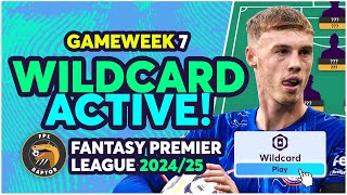 COLE PALMER IN 🥶  FPL GAMEWEEK 7 WILDCARD TEAM  Fantasy Premier League Tips 202425 [upl. by Pucida]