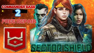 WAR COMMANDER  SECTOR SHEILD COMMANDER BASE 2 FREE REPAIR [upl. by Walli]