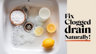 Home Remedy for Clogged Drain with Standing Water Natural Home Remedies [upl. by Anauqahc960]