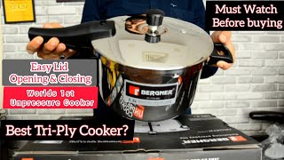 Bergner Pressure Cooker  TriPly Stainless Steel Cooker  Bergner Stainless Steel Cookware [upl. by Gnap]