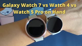 Galaxy Watch 7 40mm Unboxing and Comparisions with Watch 4  Watch 5 Pro 44mm [upl. by Starobin222]