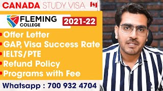 Fleming College  Programs IELTS amp PTE Offer Letter Tuition Fee amp more [upl. by Ramedlab]