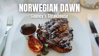 NORWEGIAN DAWN  Cagney’s Steakhouse Specialty Restaurant  March 2022 [upl. by Brittany]