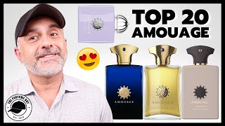 Top 20 AMOUAGE FRAGRANCES  Masculine Feminine Unisex Amouage Fragrances Ranked [upl. by Schweiker]