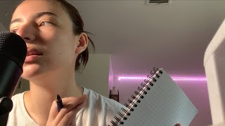 ASMR interviewing amp drawing you semiinaudible breathy drawing personal attention description [upl. by Gun509]