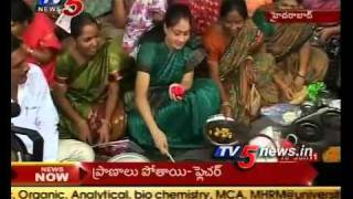 TV5  Medak MP Vijaya Santhi in Vanta Varpu [upl. by Harriman462]