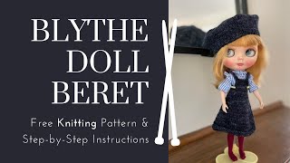 Blythe Hat Knitting Tutorial and Free Pattern  Beret Knitting House Square [upl. by Aisnetroh]