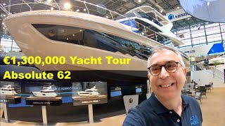 €1300000 Yacht Tour  Absolute 62 [upl. by Ita]