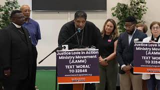 PRESS CONFERENCE Justice Love in Action Ministry and Movement Launch with Bishop William J Barber [upl. by Bowlds]