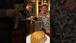 Flipping A Baked Timpano For Serving [upl. by Wenz]