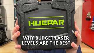 Youre paying too much for laser levels Huepar 360 Laser Level 12 Lines SelfLeveling 703CG Review [upl. by Callery]