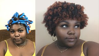 Defined Flexi Rod Set on Short Natural Hair  Lottaboddy [upl. by Seligmann922]