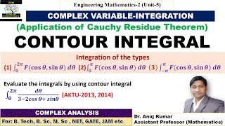 Contour Integral  Contour Integration Complex Analysis  Contour Integration Examples  Residue [upl. by Sink542]