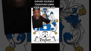 HEBREW ISRAELITE DECKER FAMILY SURNAME ORIGIN AND COAT OF ARM HISTORY [upl. by Anesor105]