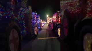 Greenwich NY Lighted Tractor Parade tractor parade [upl. by Aleksandr]