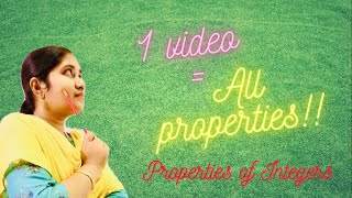 INTEGERS  PROPERTIES OF INTEGERS  Chapter 1  Class 7  CBSE [upl. by Sharla366]