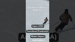 Top 5 besten Orte für Skifahren top5 skifahren fakten youtubeshorts wintersport [upl. by Minta36]