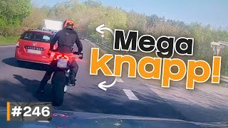 18000€ Unfall nach Aquaplaning und Motorrad fast umgenietet 💵  GERMAN DASHCAM  246 [upl. by Achorn]