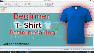 How to making t shirt Gerber software for beginner [upl. by Stedmann]